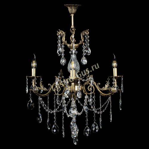 Люстра бронзовая Кассандра Алфея №3/1 баден в Сочи Гусь Хрустальный