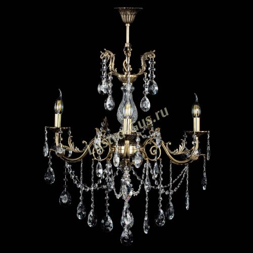 Люстра бронзовая Кассандра Алфея №3/1 звездочка в Сочи Гусь Хрустальный