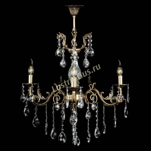 Люстра бронзовая Кассандра Алфея №3/2 баден в Сочи Гусь Хрустальный