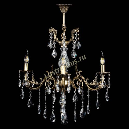 Люстра бронзовая Кассандра Алфея №3/2 звездочка в Сочи Гусь Хрустальный