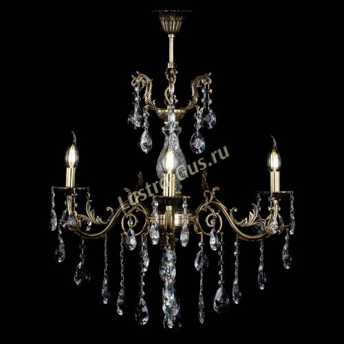 Люстра бронзовая Кассандра Алфея №3/2 звездочка в Сочи Гусь Хрустальный