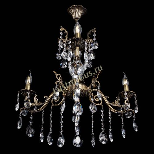 Люстра бронзовая Кассандра Алфея №3/2 звездочка в Сочи Гусь Хрустальный