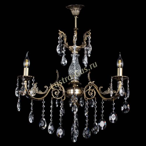 Люстра бронзовая Кассандра Алфея №3/2 звездочка в Сочи Гусь Хрустальный