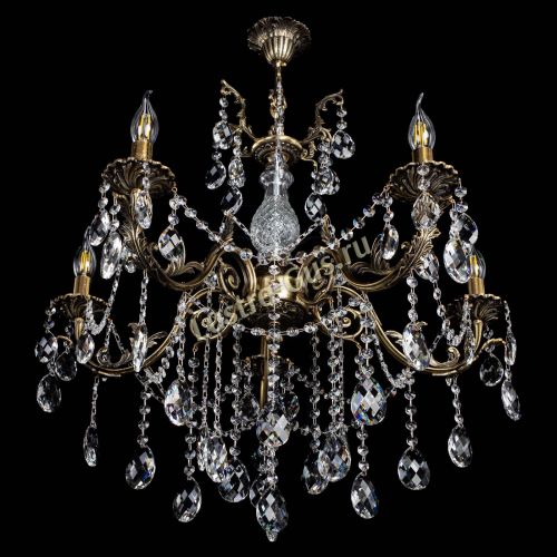 Люстра бронзовая Кассандра Алфея №5/1 баден в Сочи Гусь Хрустальный