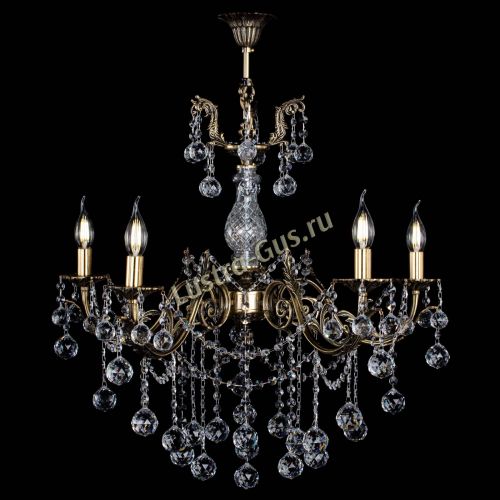 Люстра бронзовая Кассандра Алфея №5/1 шар в Сочи Гусь Хрустальный