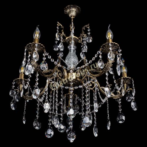 Люстра бронзовая Кассандра Алфея №5/1 звездочка в Сочи Гусь Хрустальный