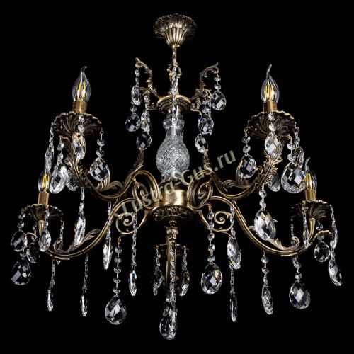 Люстра бронзовая Кассандра Алфея №5/2 баден в Сочи Гусь Хрустальный