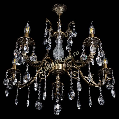 Люстра бронзовая Кассандра Алфея №5/2 звездочка в Сочи Гусь Хрустальный