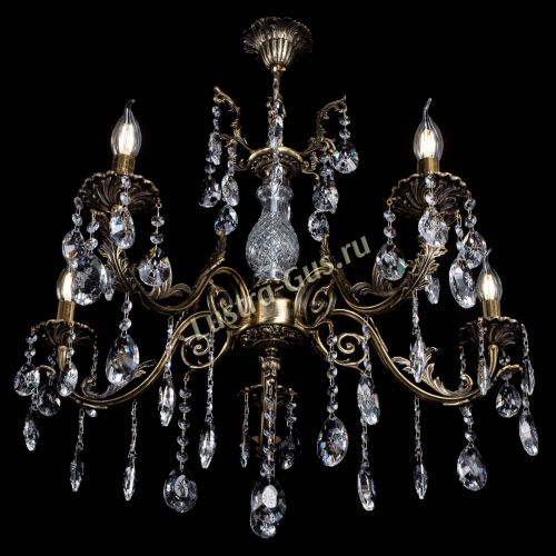 Люстра бронзовая Кассандра Алфея №5/2 звездочка в Сочи Гусь Хрустальный