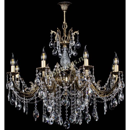 Люстра бронзовая Кассандра Алфея №8/1 баден в Сочи Гусь Хрустальный