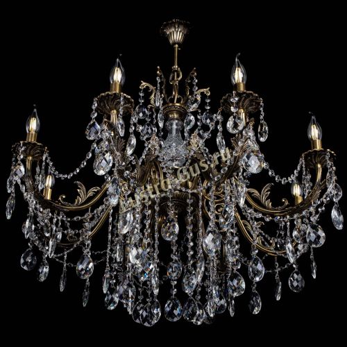 Люстра бронзовая Кассандра Алфея №8/1 баден в Сочи Гусь Хрустальный