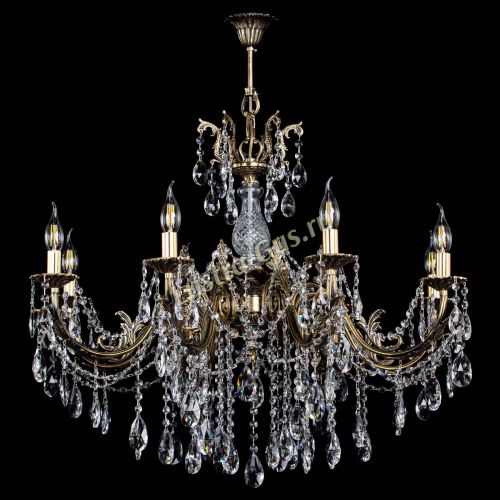 Люстра бронзовая Кассандра Алфея №8/1 журавлик в Сочи Гусь Хрустальный