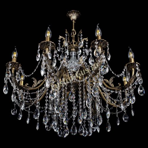 Люстра бронзовая Кассандра Алфея №8/1 журавлик в Сочи Гусь Хрустальный