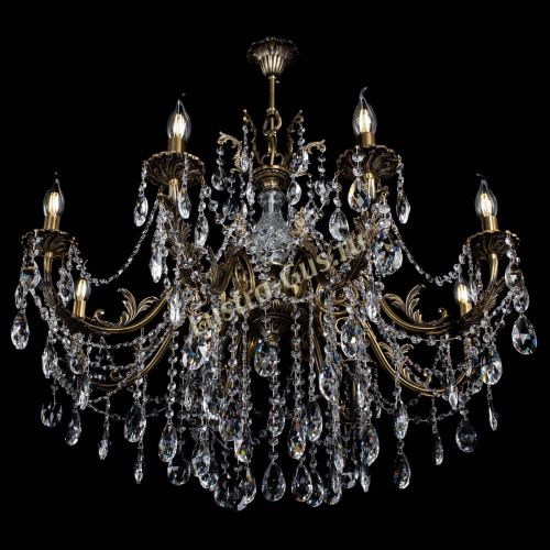 Люстра бронзовая Кассандра Алфея №8/1 журавлик в Сочи Гусь Хрустальный