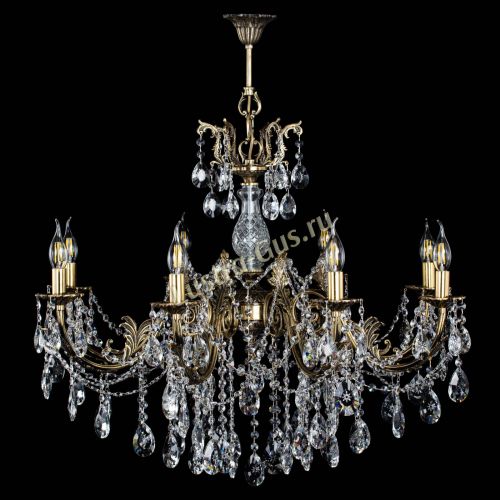 Люстра бронзовая Кассандра Алфея №8/1 звездочка в Сочи Гусь Хрустальный