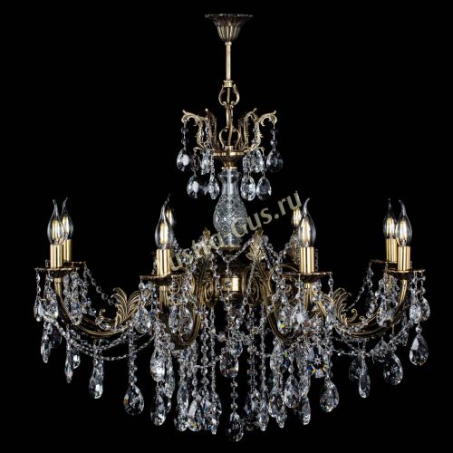 Люстра бронзовая Кассандра Алфея №8/1 звездочка в Сочи Гусь Хрустальный