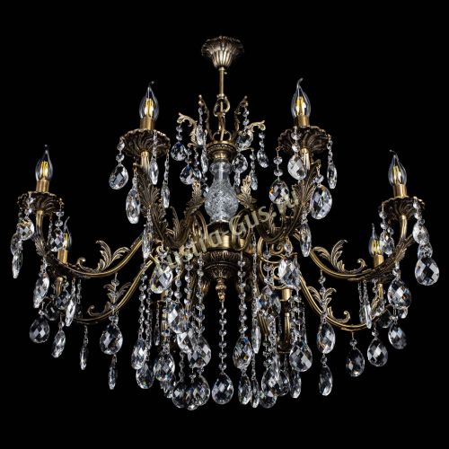 Люстра бронзовая Кассандра Алфея №8/2 баден в Сочи Гусь Хрустальный