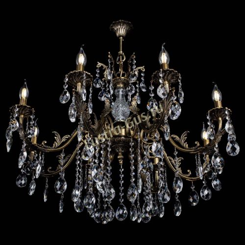 Люстра бронзовая Кассандра Алфея №8/2 баден в Сочи Гусь Хрустальный