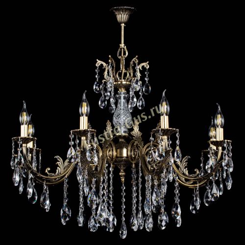 Люстра бронзовая Кассандра Алфея №8/2 журавлик в Сочи Гусь Хрустальный