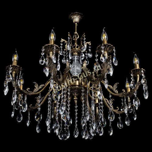 Люстра бронзовая Кассандра Алфея №8/2 журавлик в Сочи Гусь Хрустальный