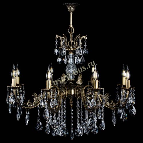 Люстра бронзовая Кассандра Алфея №8/2 звездочка в Сочи Гусь Хрустальный