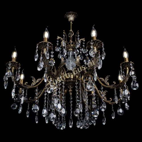 Люстра бронзовая Кассандра Алфея №8/2 звездочка в Сочи Гусь Хрустальный