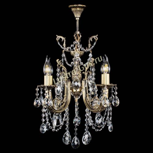 Люстра бронзовая Матильда №4 Баден в Сочи Гусь Хрустальный