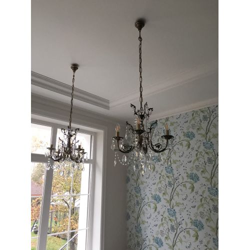 Люстра бронзовая Матильда №4 Баден в Сочи Гусь Хрустальный