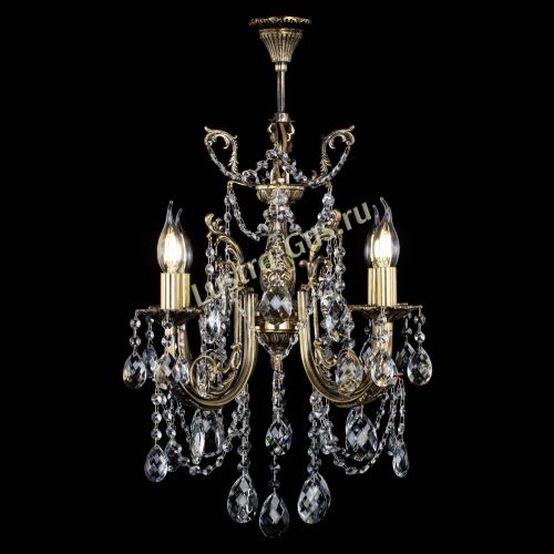 Люстра бронзовая Матильда №4 Баден в Сочи Гусь Хрустальный