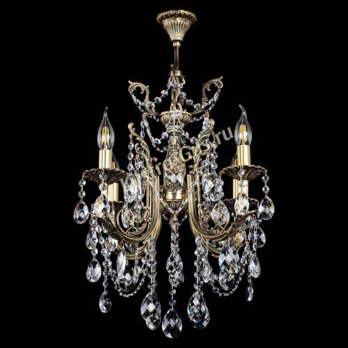 Люстра бронзовая Матильда №4 Баден в Сочи Гусь Хрустальный