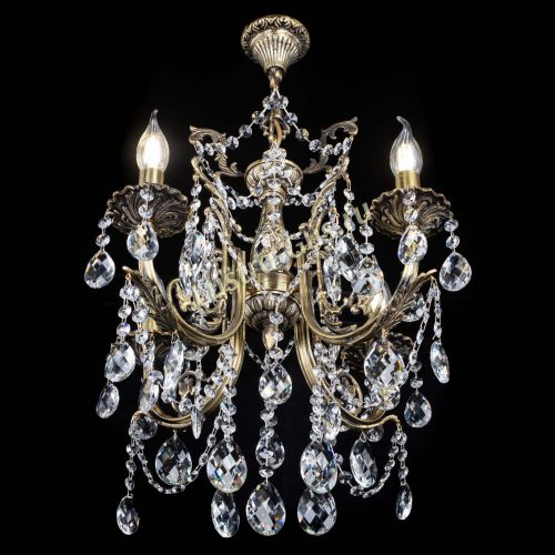 Люстра бронзовая Матильда №4 Баден в Сочи Гусь Хрустальный