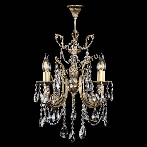 Люстра бронзовая Матильда №4 Лучик в Сочи Гусь Хрустальный