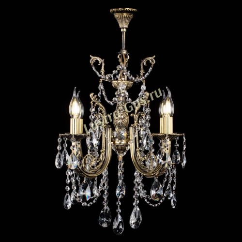 Люстра бронзовая Матильда №4 Лучик в Сочи Гусь Хрустальный