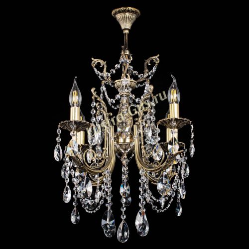 Люстра бронзовая Матильда №4 Лучик в Сочи Гусь Хрустальный