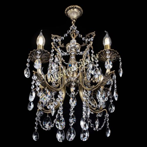 Люстра бронзовая Матильда №4 Лучик в Сочи Гусь Хрустальный