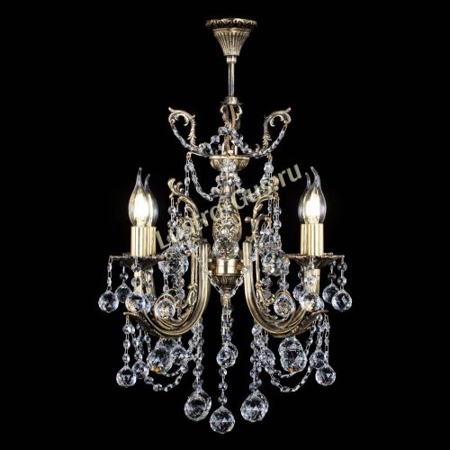 Люстра бронзовая Матильда №4 Шар в Сочи Гусь Хрустальный