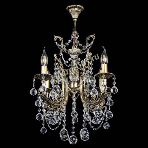 Люстра бронзовая Матильда №4 Шар в Сочи Гусь Хрустальный