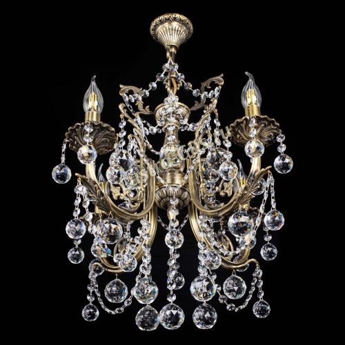 Люстра бронзовая Матильда №4 Шар в Сочи Гусь Хрустальный