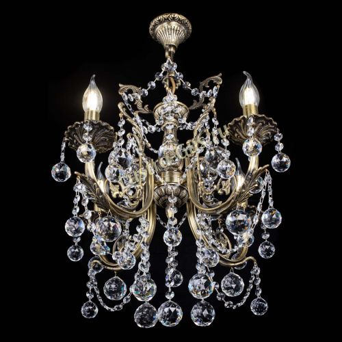 Люстра бронзовая Матильда №4 Шар в Сочи Гусь Хрустальный