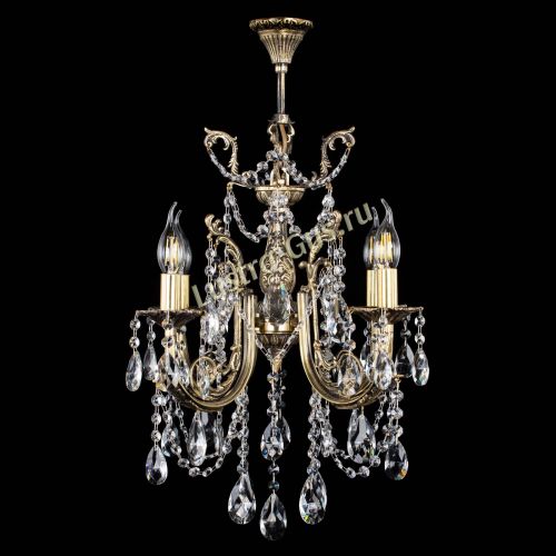 Люстра бронзовая Матильда №4 Журавлик в Сочи Гусь Хрустальный