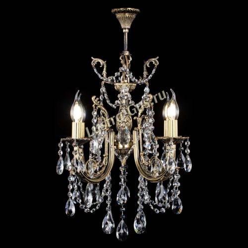 Люстра бронзовая Матильда №4 Журавлик в Сочи Гусь Хрустальный