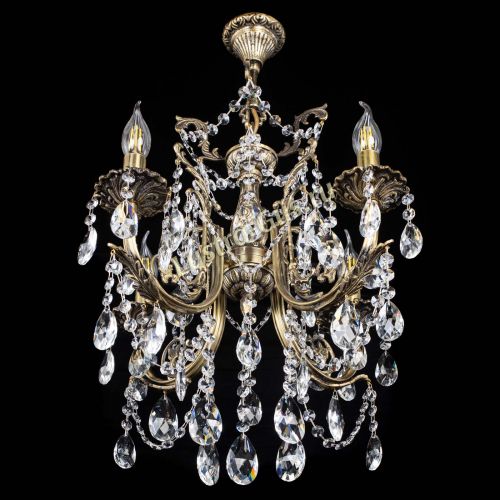 Люстра бронзовая Матильда №4 Журавлик в Сочи Гусь Хрустальный