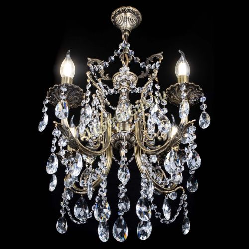 Люстра бронзовая Матильда №4 Журавлик в Сочи Гусь Хрустальный