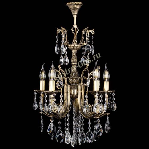 Люстра бронзовая Матильда №5/2 Баден в Сочи Гусь Хрустальный