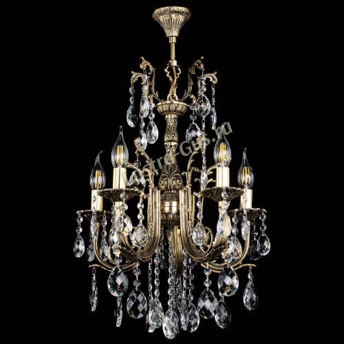 Люстра бронзовая Матильда №5/2 Баден в Сочи Гусь Хрустальный