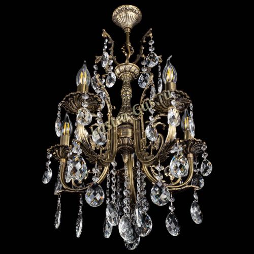 Люстра бронзовая Матильда №5/2 Баден в Сочи Гусь Хрустальный