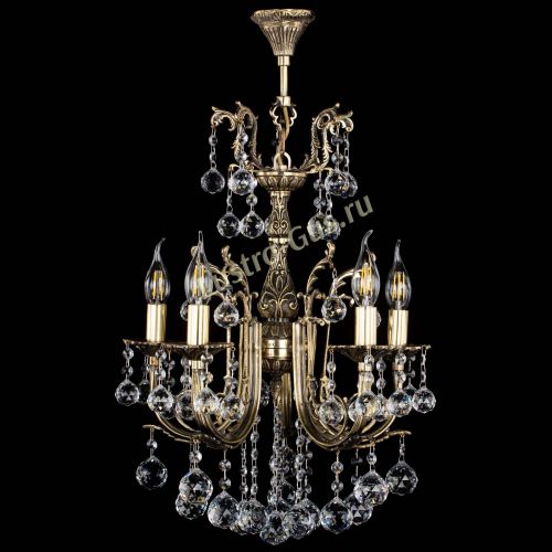 Люстра бронзовая Матильда №5/2 Шар в Сочи Гусь Хрустальный