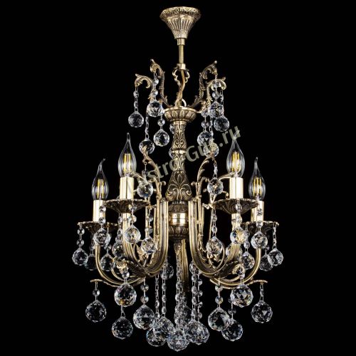 Люстра бронзовая Матильда №5/2 Шар в Сочи Гусь Хрустальный