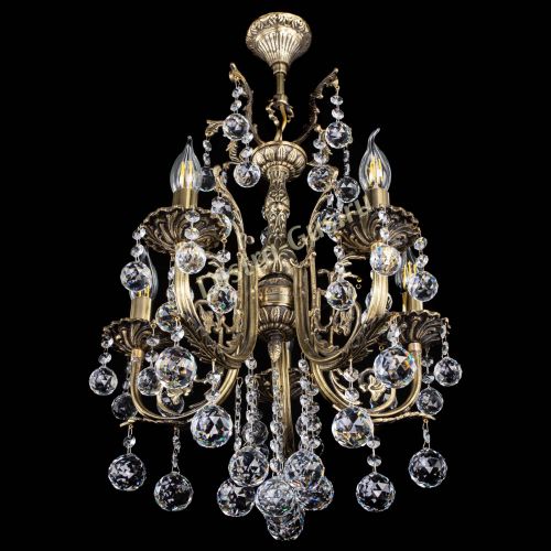 Люстра бронзовая Матильда №5/2 Шар в Сочи Гусь Хрустальный