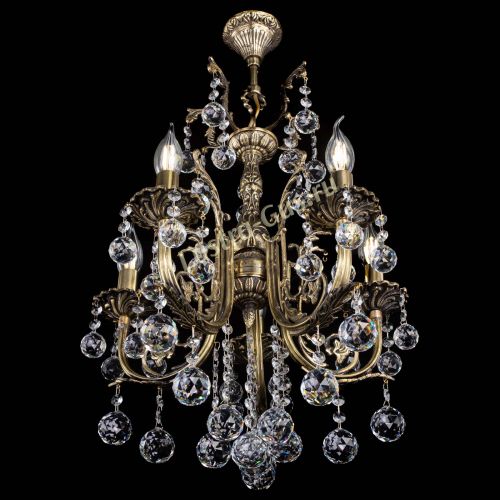 Люстра бронзовая Матильда №5/2 Шар в Сочи Гусь Хрустальный